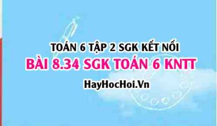 Bài 8.34 SGK Toán 6 tập 2 Kết nối tri thức
